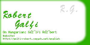 robert galfi business card